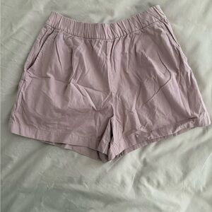 Uniqlo Women's Soft Pink High Waist Shorts